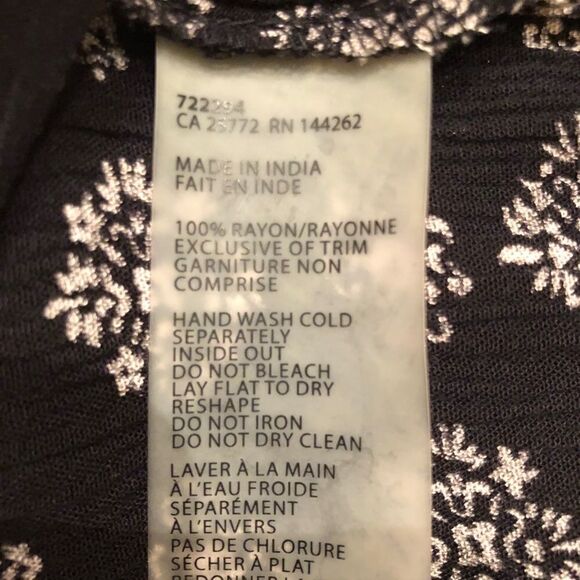 DEX Floral Rayon Dress size S EUC - Picture 4 of 5